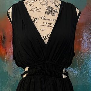 NEW - Super Cute Whimsical Black Summer Dress